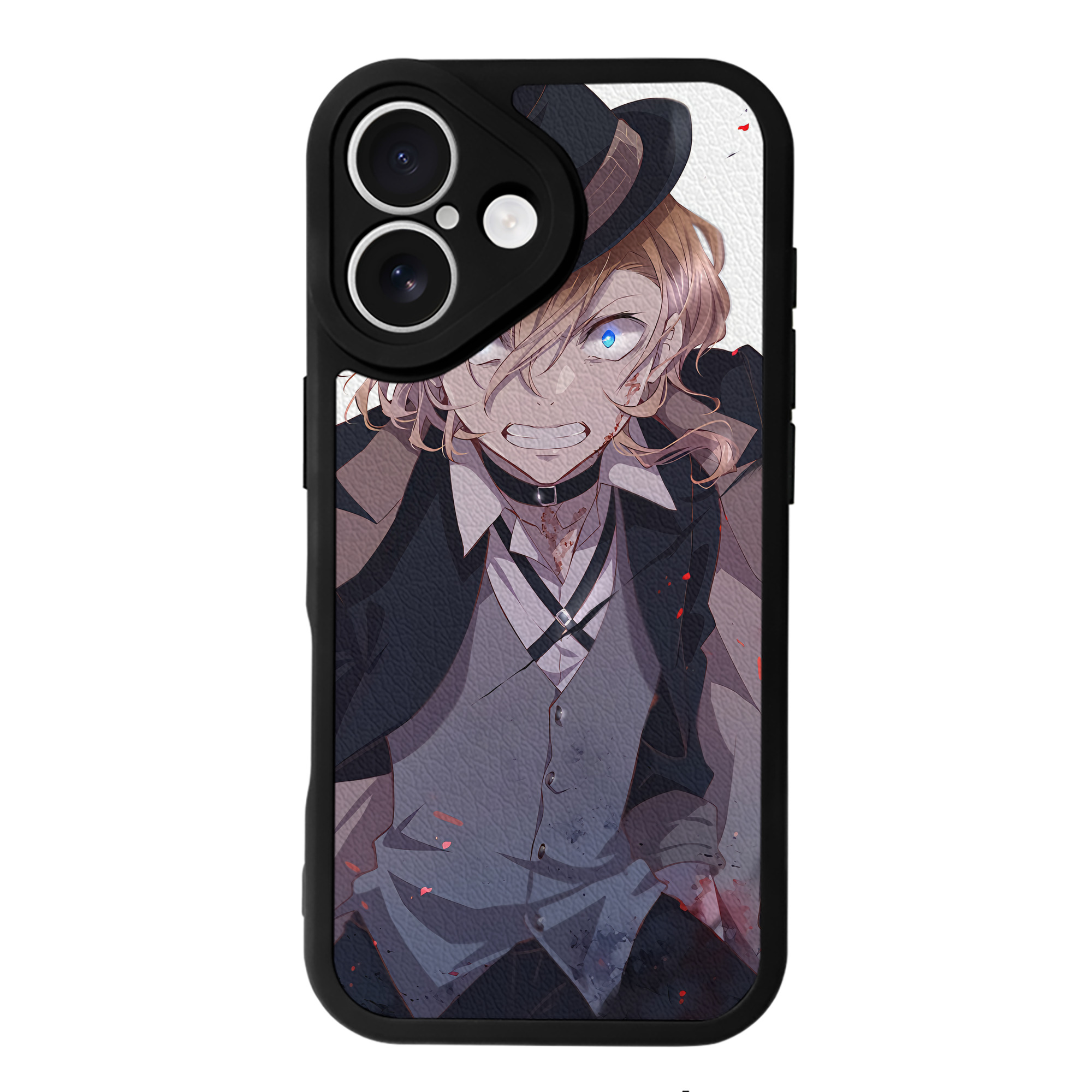 （画像用） 文豪ストレイドッグス Bungo Stray Dogs 【iPhone 16シリーズ対応】シリコンスマホケース（レザー調） 材質：シリコン